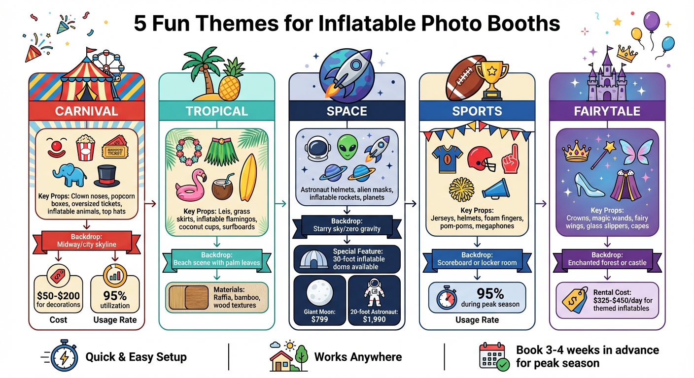 5 Inflatable Photo Booth Themes Comparison Guide