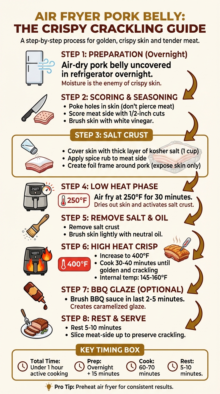How to Cook Crispy Pork Belly in an Air Fryer - Step by Step Guide