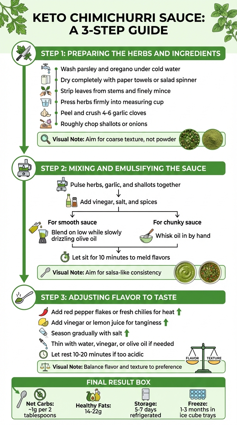 How to Make Keto Chimichurri: Step-by-Step Recipe Guide