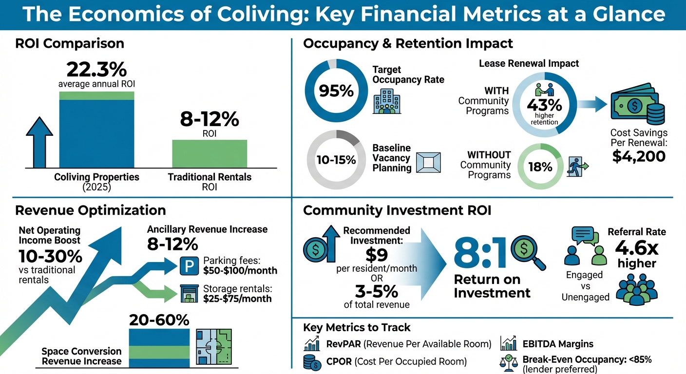 Coliving Financial Metrics: ROI, Occupancy Rates, and Cost Savings Comparison