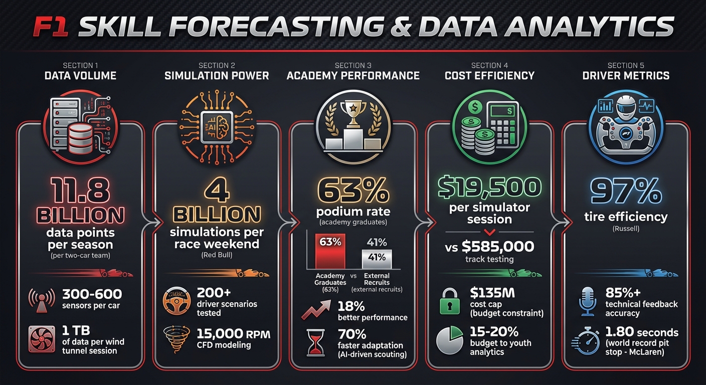 F1 Skills Forecasting: Key Data Analytics Statistics and Performance Metrics