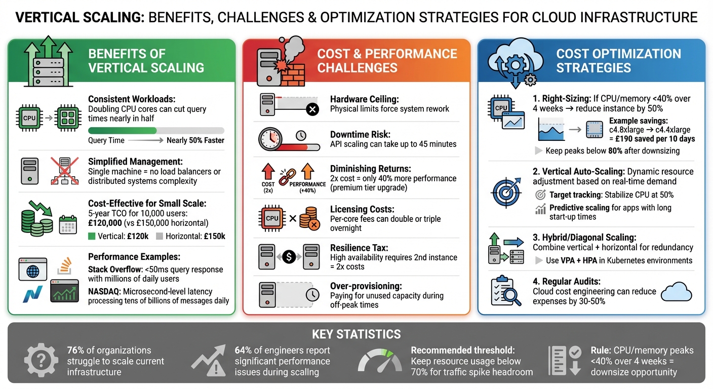 Vertical Scaling Cost vs Performance Trade-offs: Benefits, Challenges and Optimization Strategies