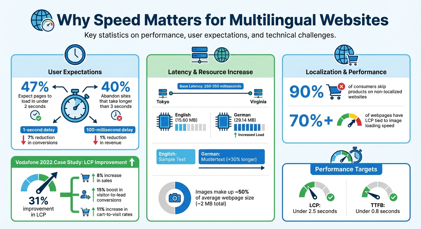 Multilingual Website Speed Statistics and Performance Impact
