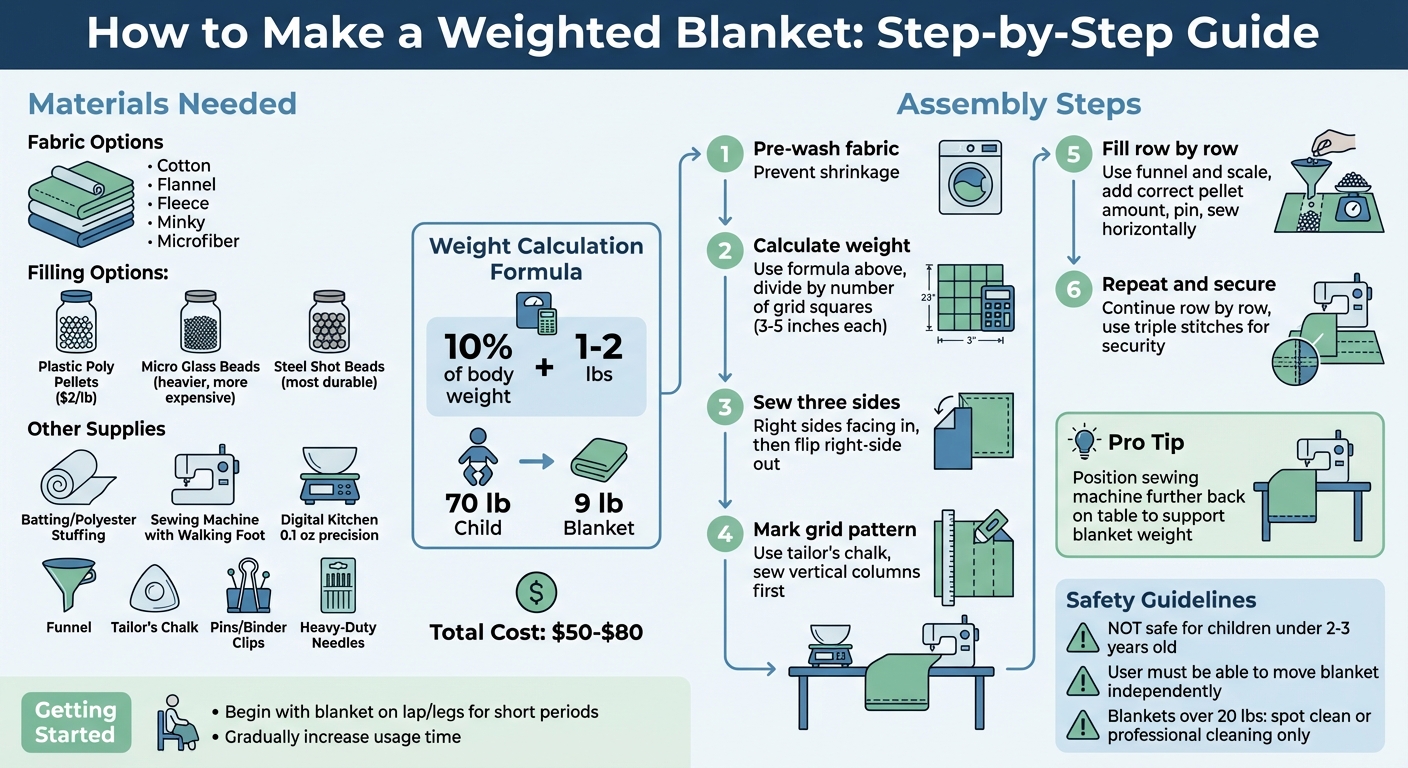 Step-by-Step Guide to Making a DIY Weighted Blanket for Autism