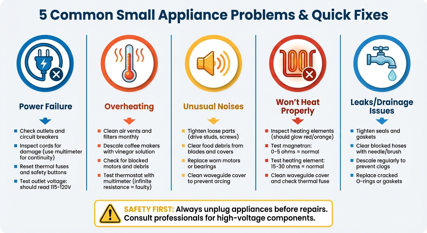 5 Common Small Appliance Problems and Quick DIY Fixes