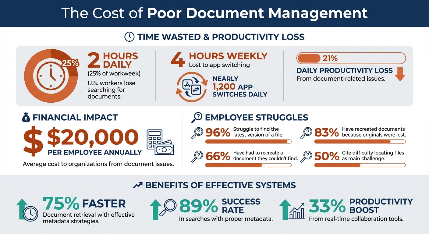 Document Management Productivity Statistics and Impact on Cross-Functional Teams