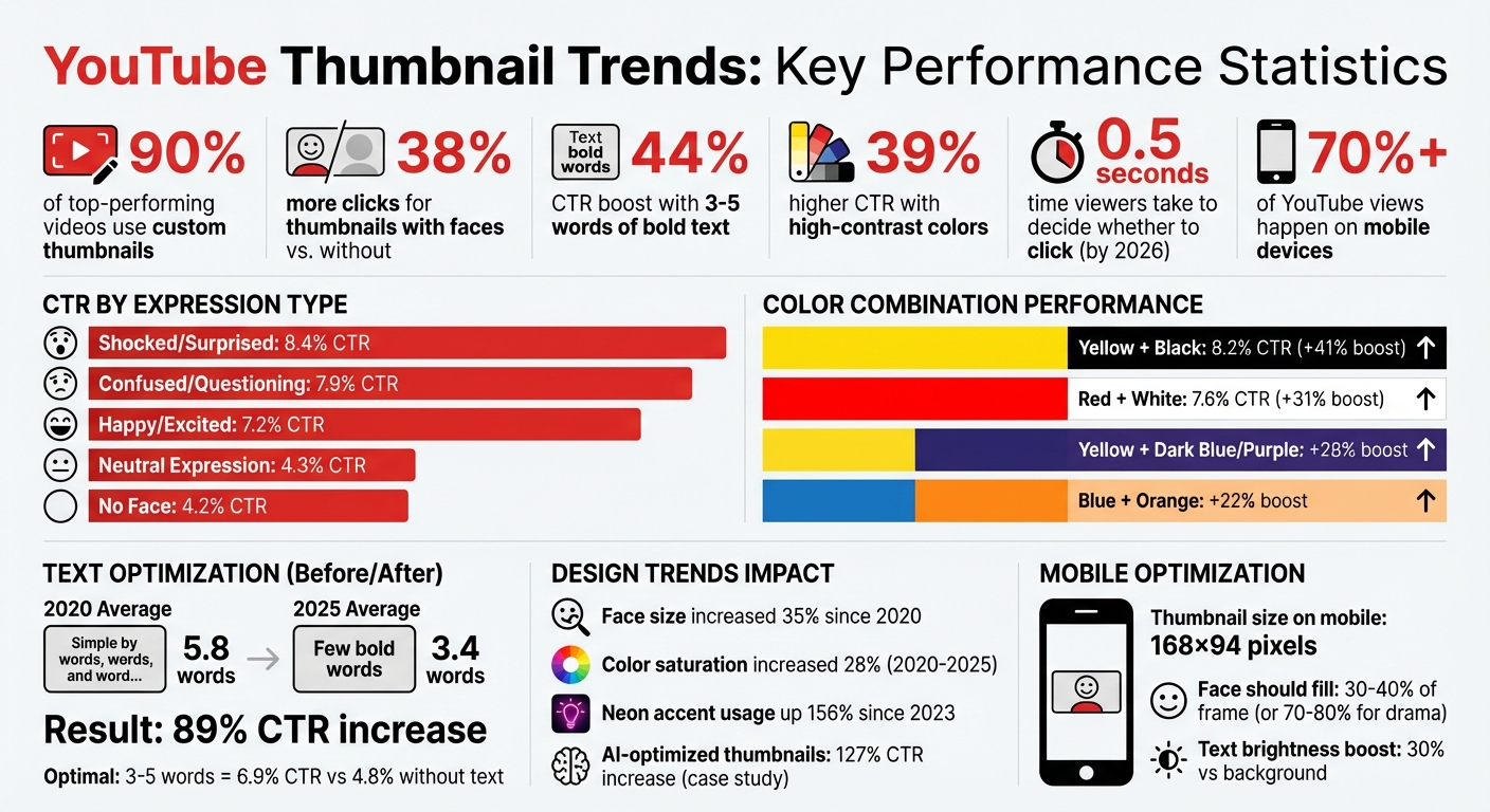 YouTube Thumbnail Statistics: CTR Performance by Design Element