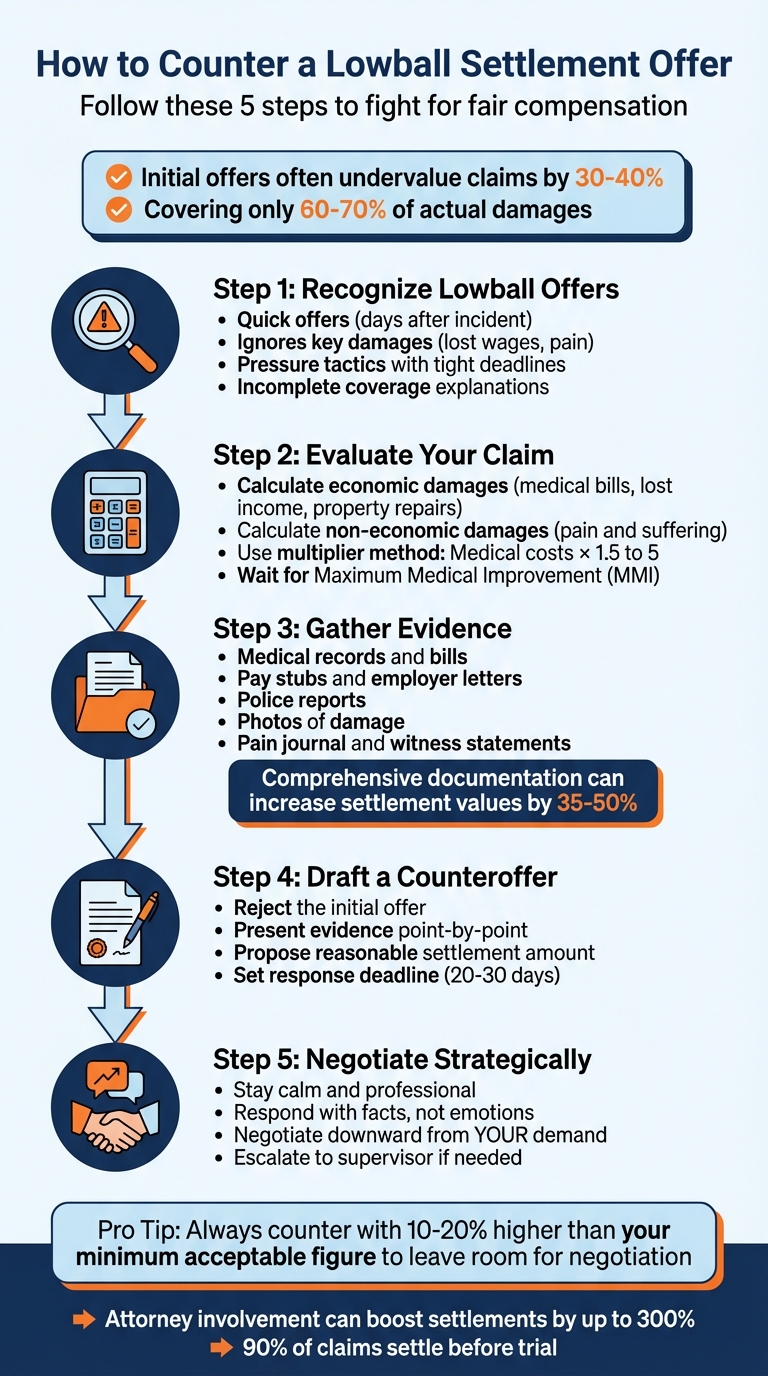 5 Steps to Counter a Lowball Insurance Settlement Offer
