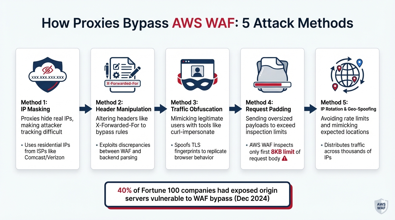 5 Key Methods Attackers Use to Bypass AWS WAF with Proxies