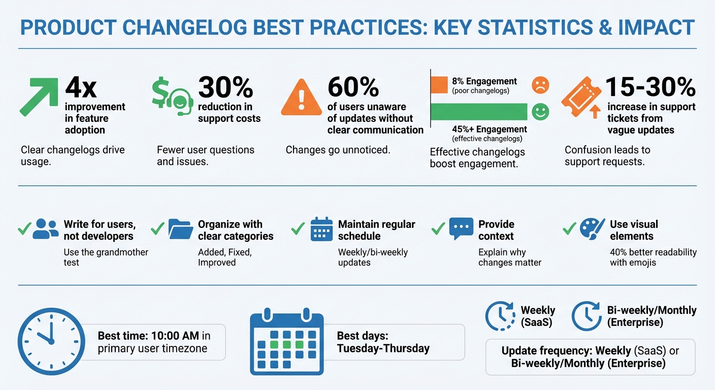 Product Changelog Impact Statistics and Best Practices