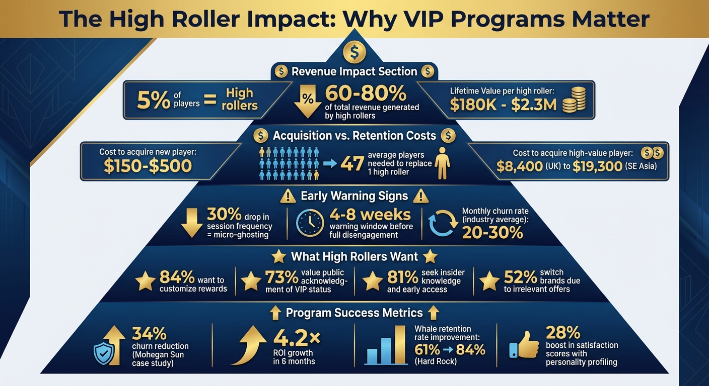 High Roller VIP Program Statistics: Revenue Impact and Retention Metrics
