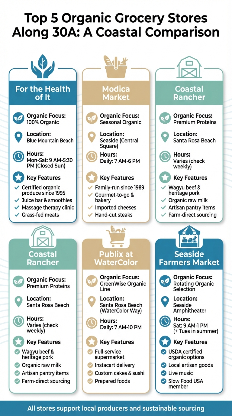 Top 5 Organic Grocery Stores on 30A Comparison Guide