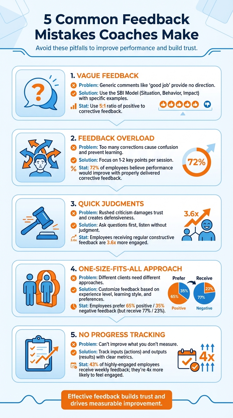 5 Common Feedback Mistakes Coaches Make and How to Fix Them