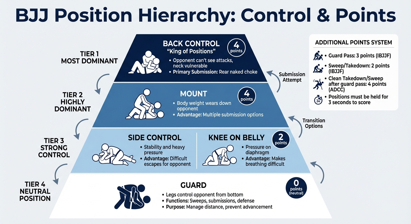 BJJ Positional Hierarchy and Point System
