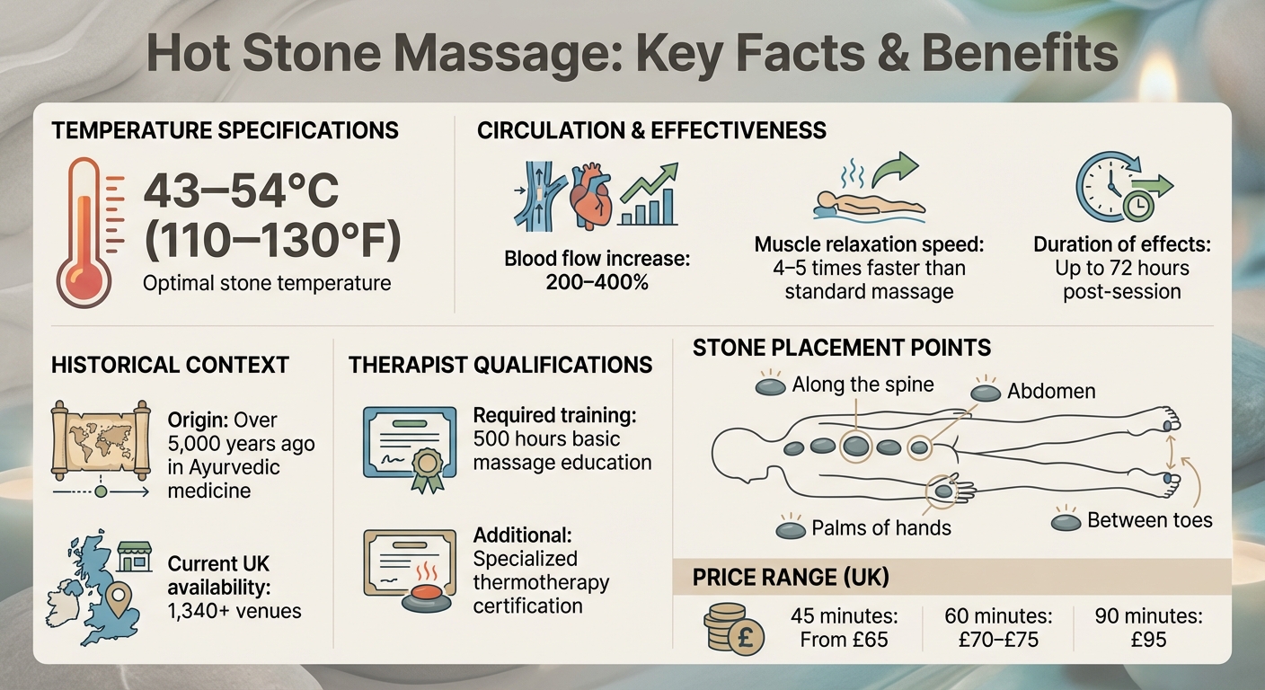 Hot Stone Massage Benefits: Key Statistics and Temperature Guide