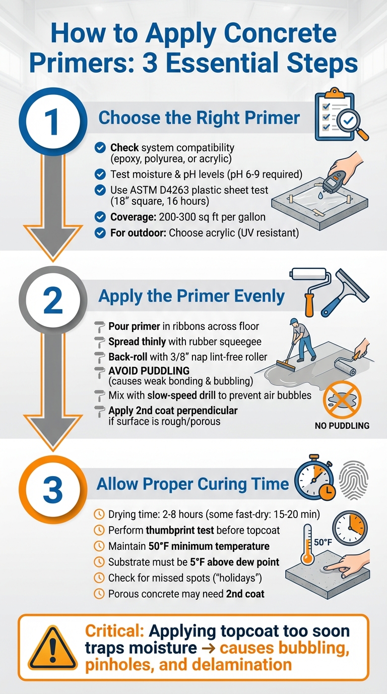 Surface Priming Basics For Concrete Coatings 5 3-Step Concrete Primer Application Process For Durable Coatings