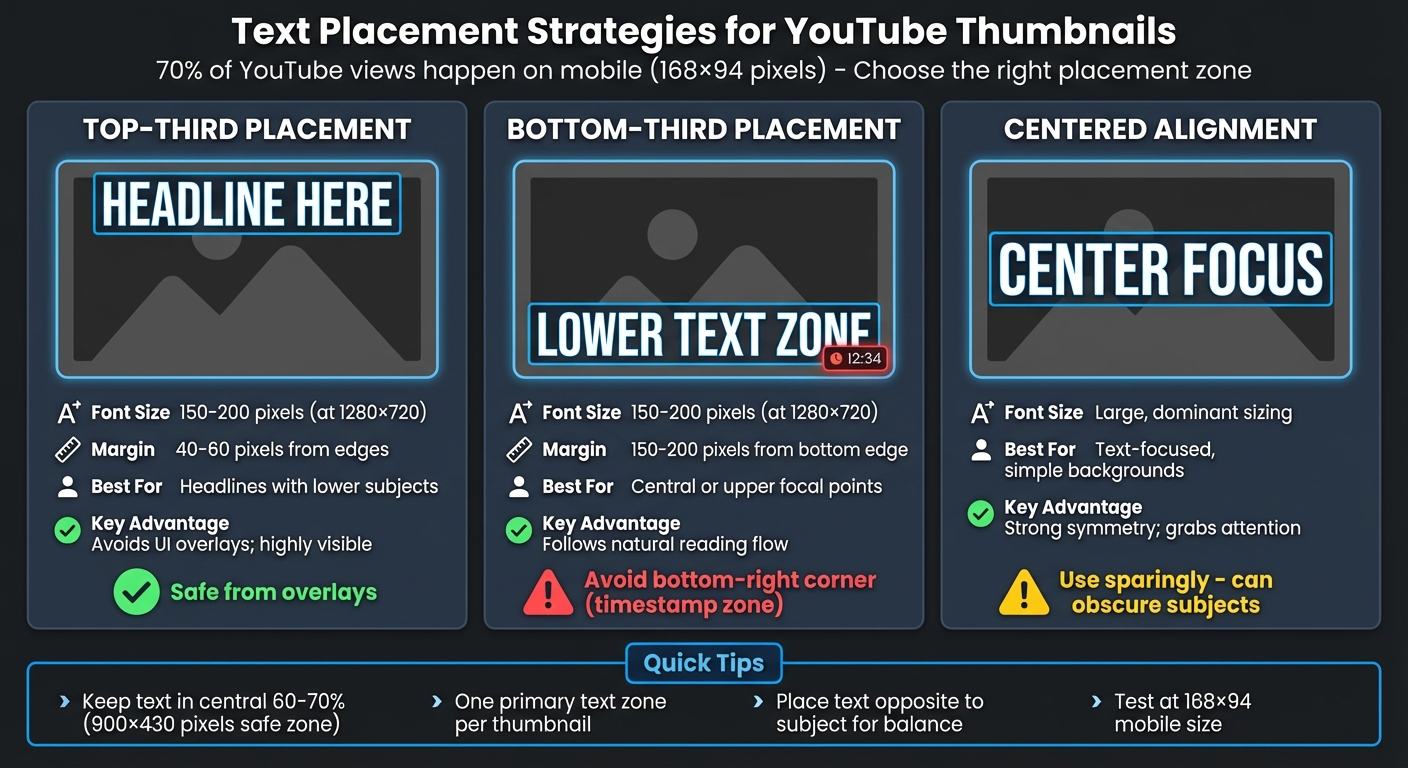 YouTube Thumbnail Text Alignment Guide: Best Practices by Placement Zone