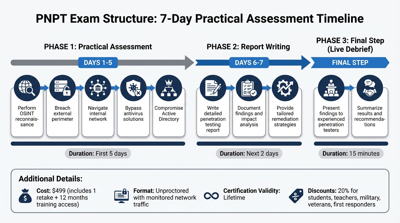 PNPT Certification Exam Format: 7-Day Timeline and Requirements