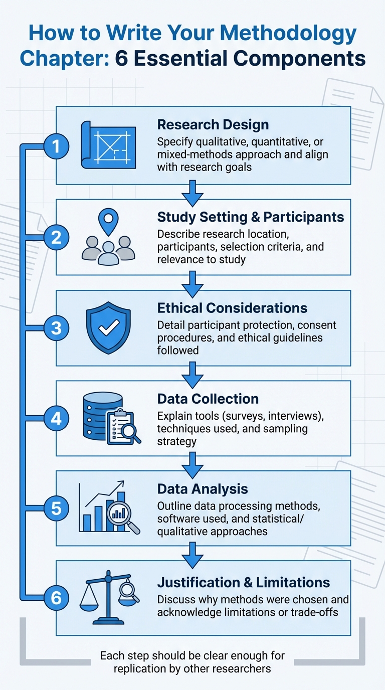 6 Essential Components of a Thesis Methodology Chapter