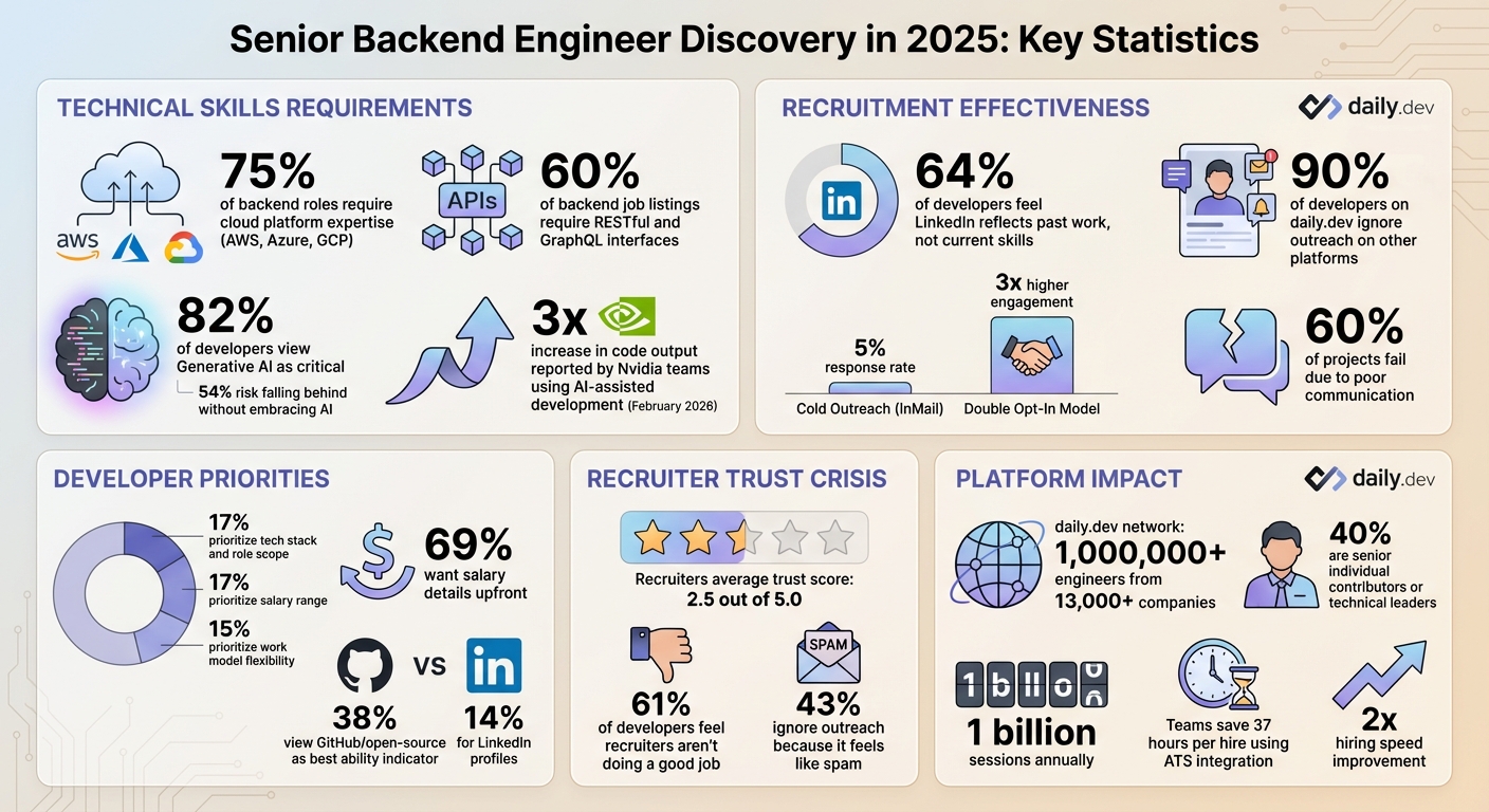 Senior Backend Engineer Skills and Recruitment Statistics 2025