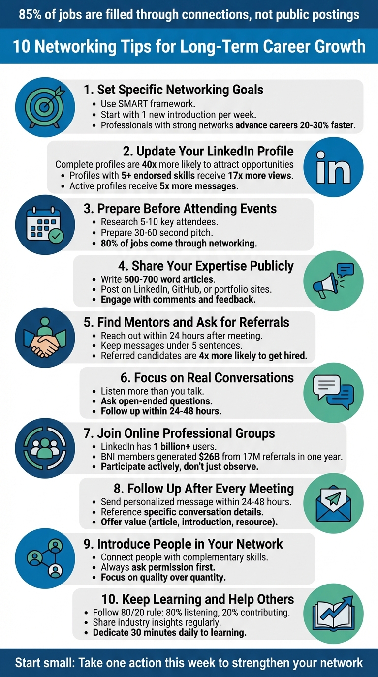 10 Networking Tips for Long-Term Career Growth