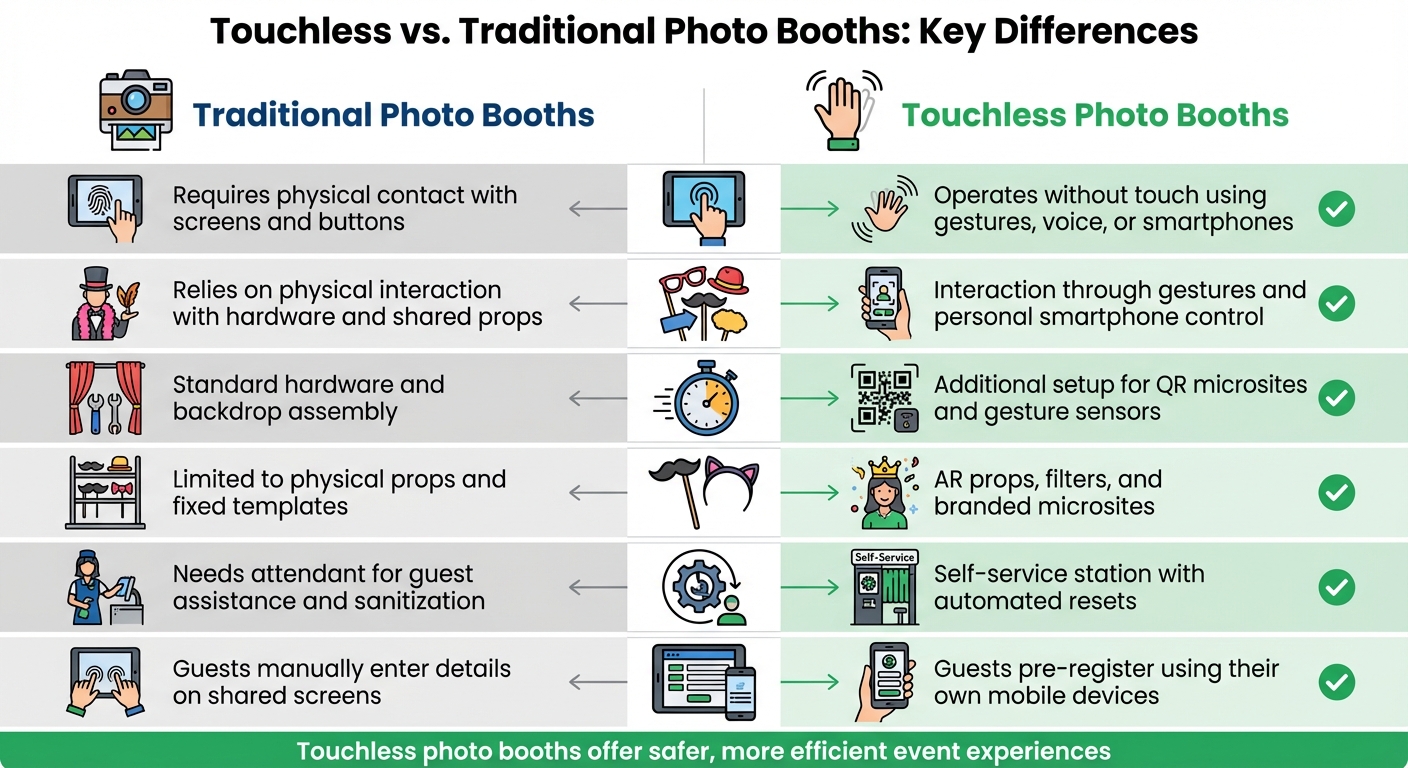 Touchless vs Traditional Photo Booths Comparison