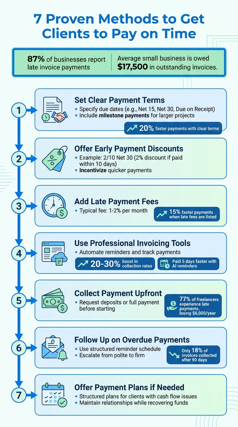 7 Proven Methods to Get Clients to Pay on Time