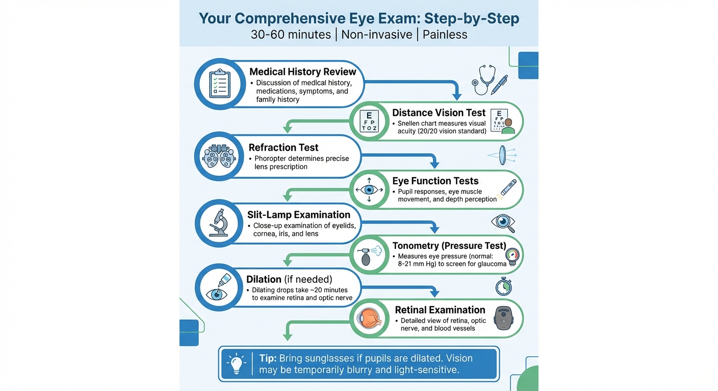 What Happens During a Comprehensive Eye Exam: Step-by-Step Process
