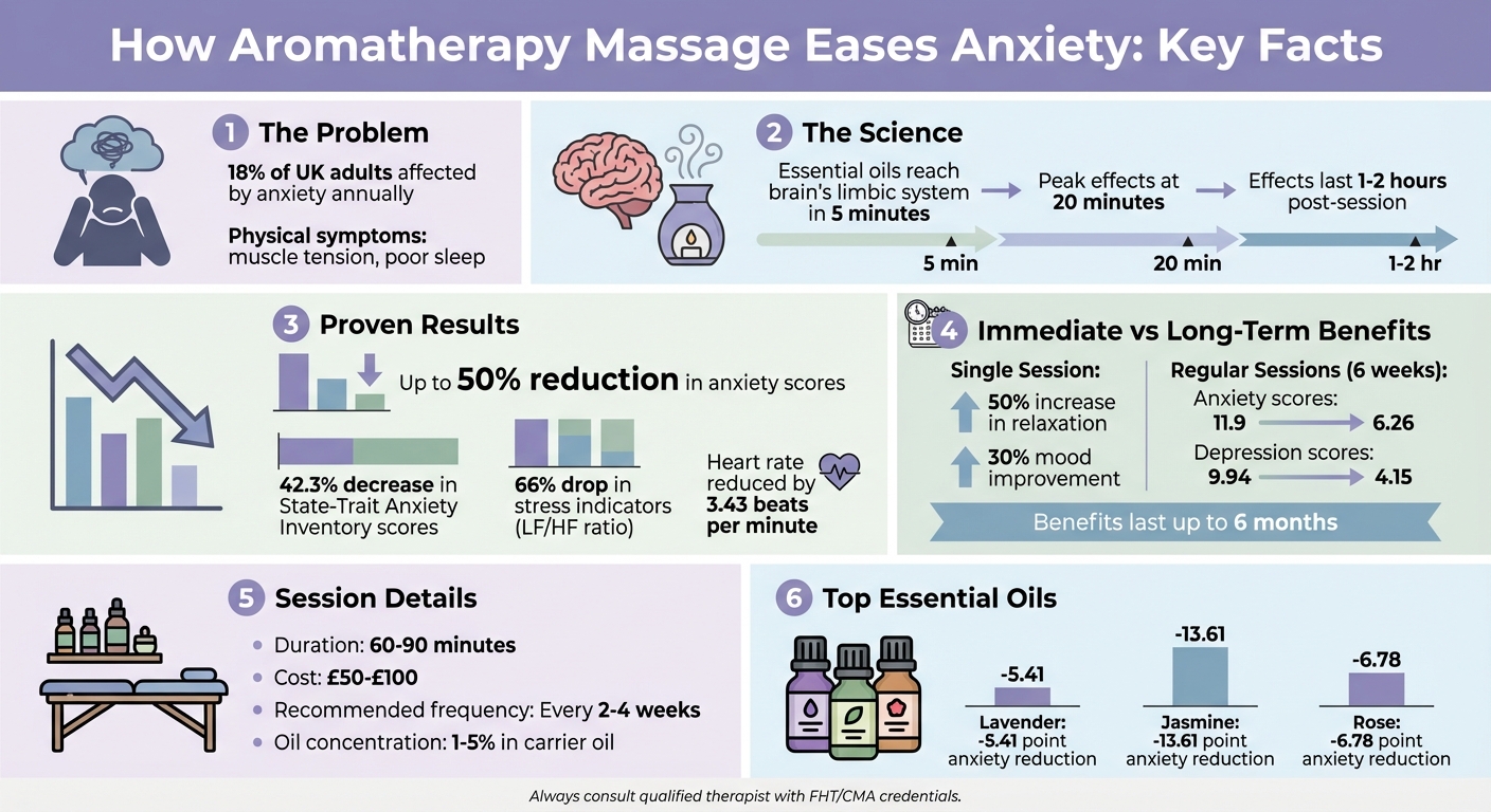 Aromatherapy Massage for Anxiety: Key Statistics and Benefits