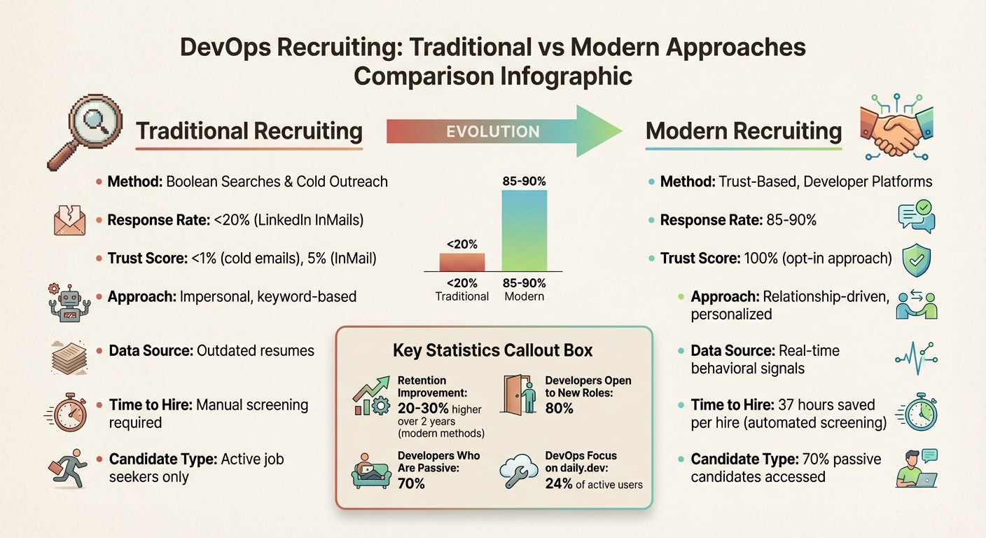 Traditional vs Modern DevOps Recruiting Methods Comparison