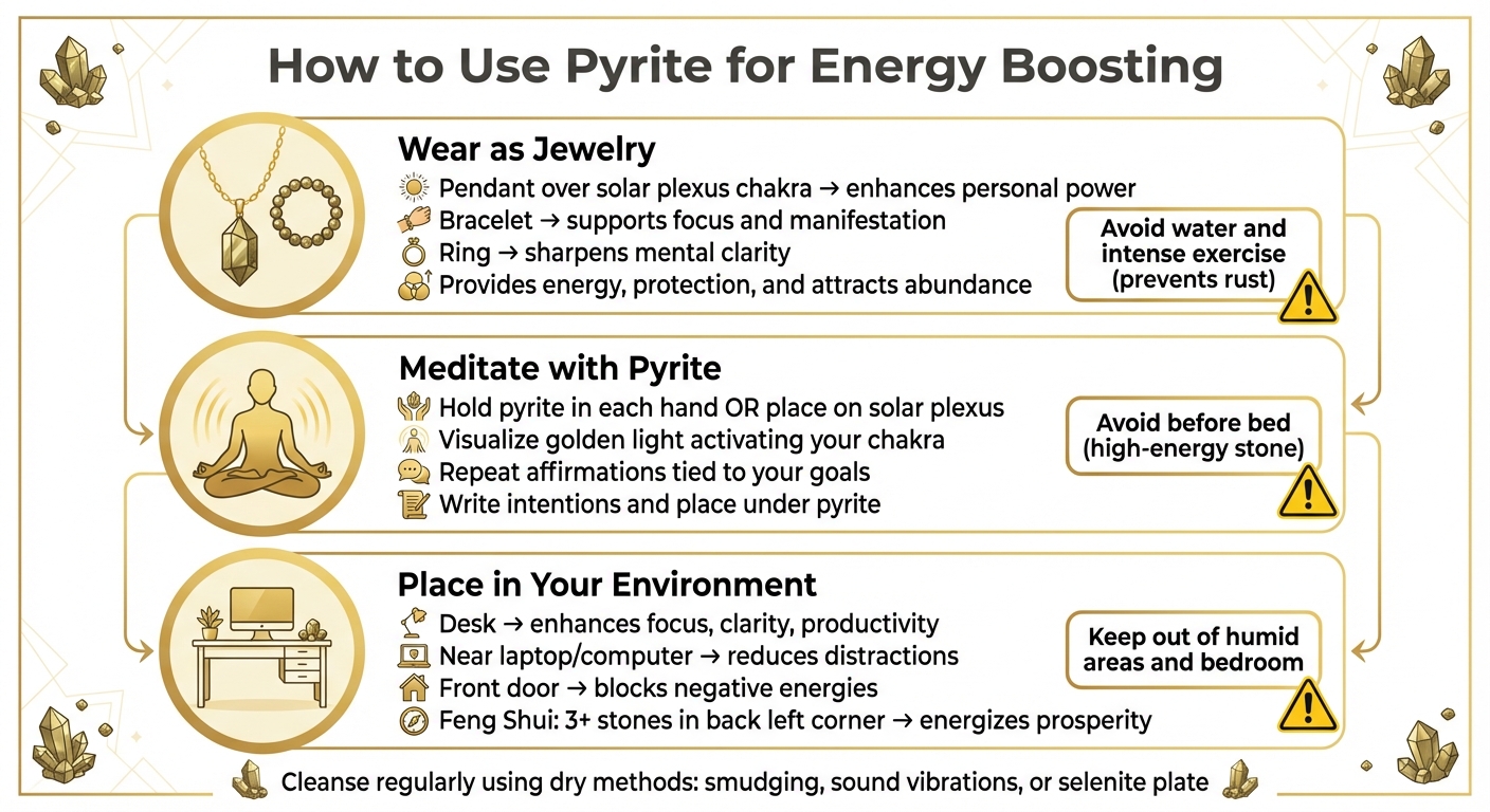 3 Ways to Use Pyrite for Energy Boosting