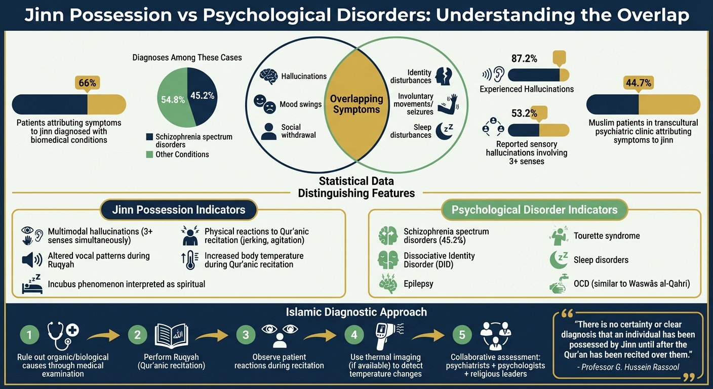 Jinn Possession vs Mental Health Disorders: Symptom Overlap and Diagnostic Differences