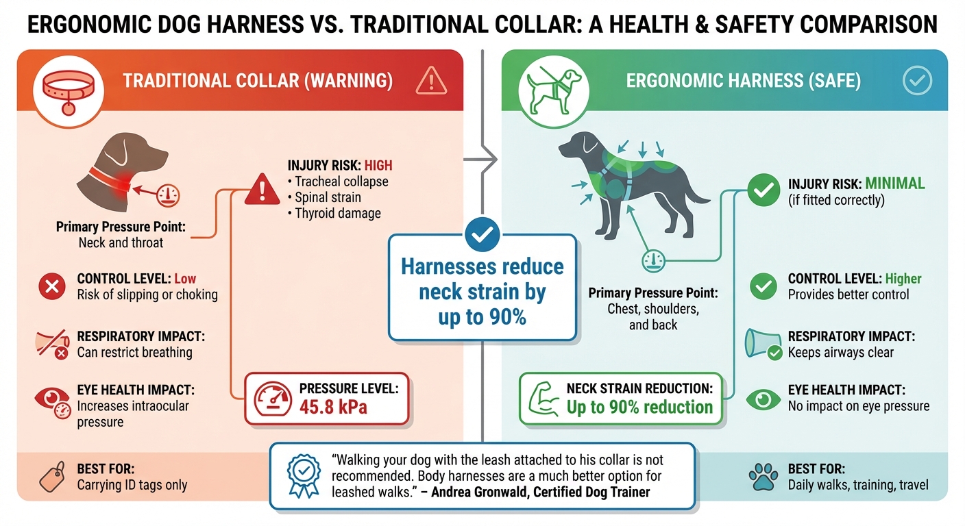 Ergonomic Dog Harnesses vs Traditional Collars: Safety and Comfort Comparison