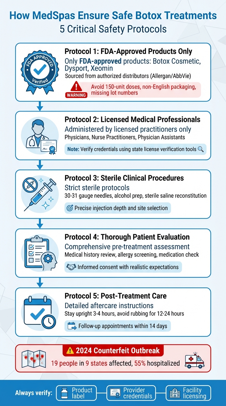 5 Essential Safety Protocols MedSpas Follow for Safe Botox Treatments