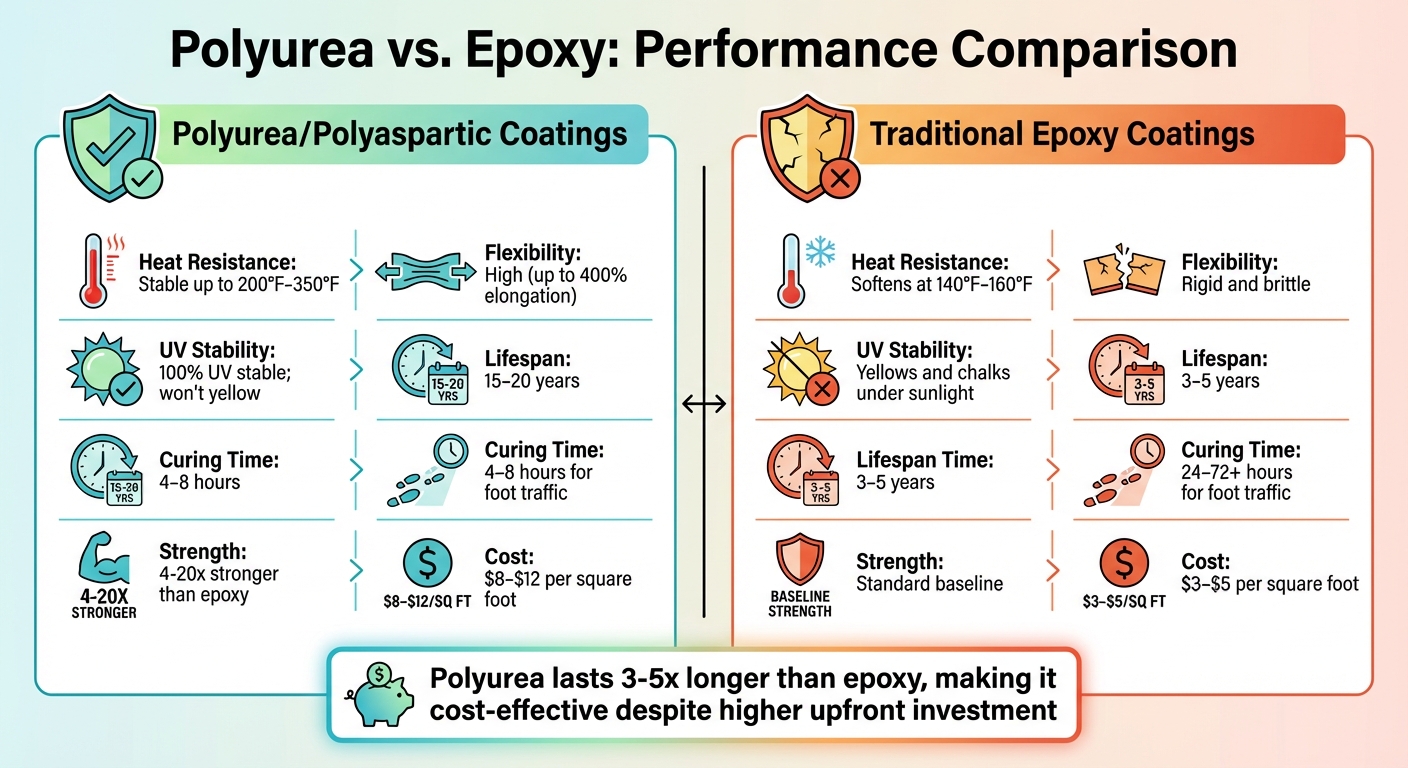 Polyurea vs Epoxy Garage Floor Coatings Comparison