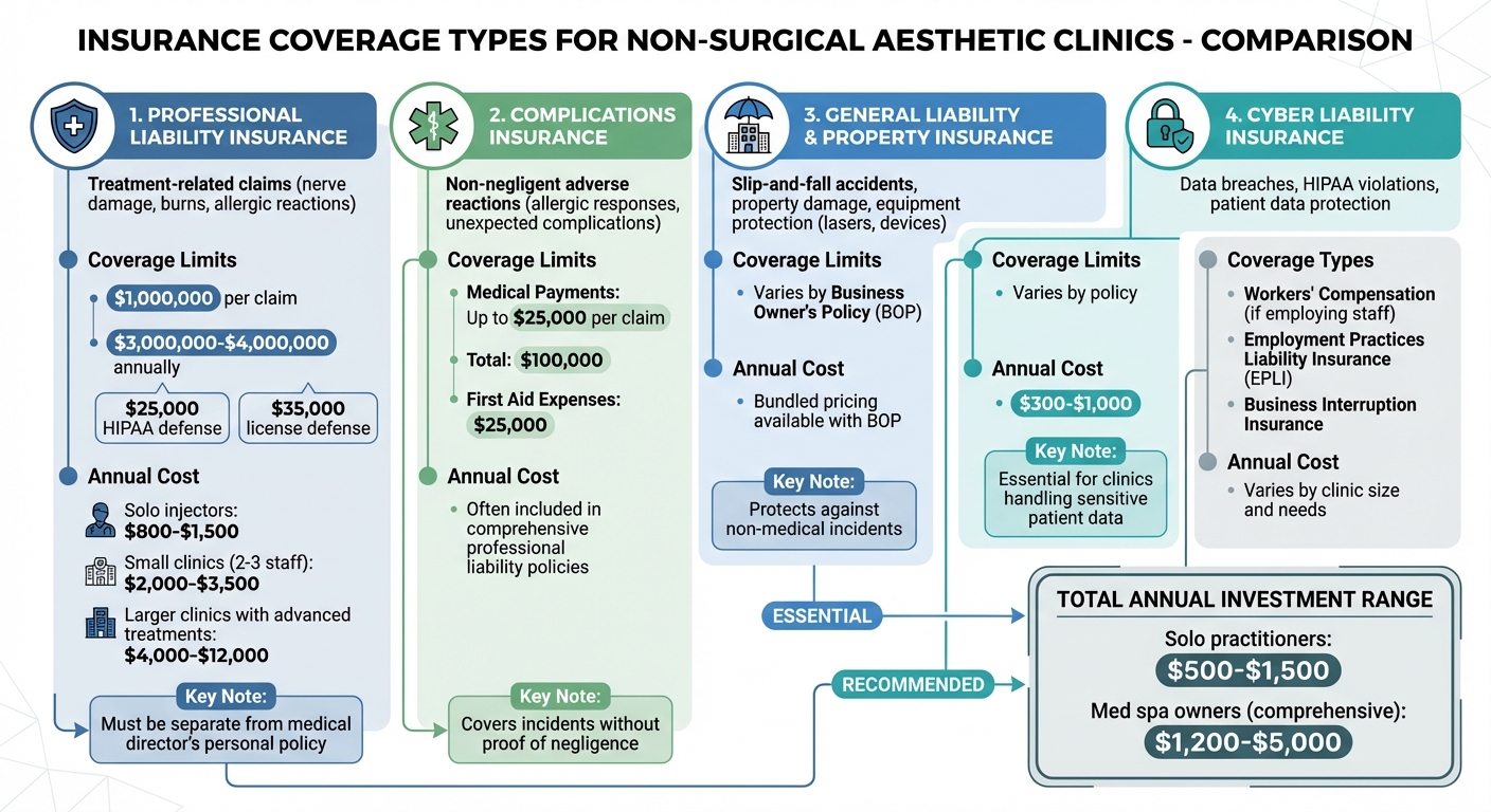 Types of Insurance Coverage for Non-Surgical Aesthetic Clinics: Coverage and Costs