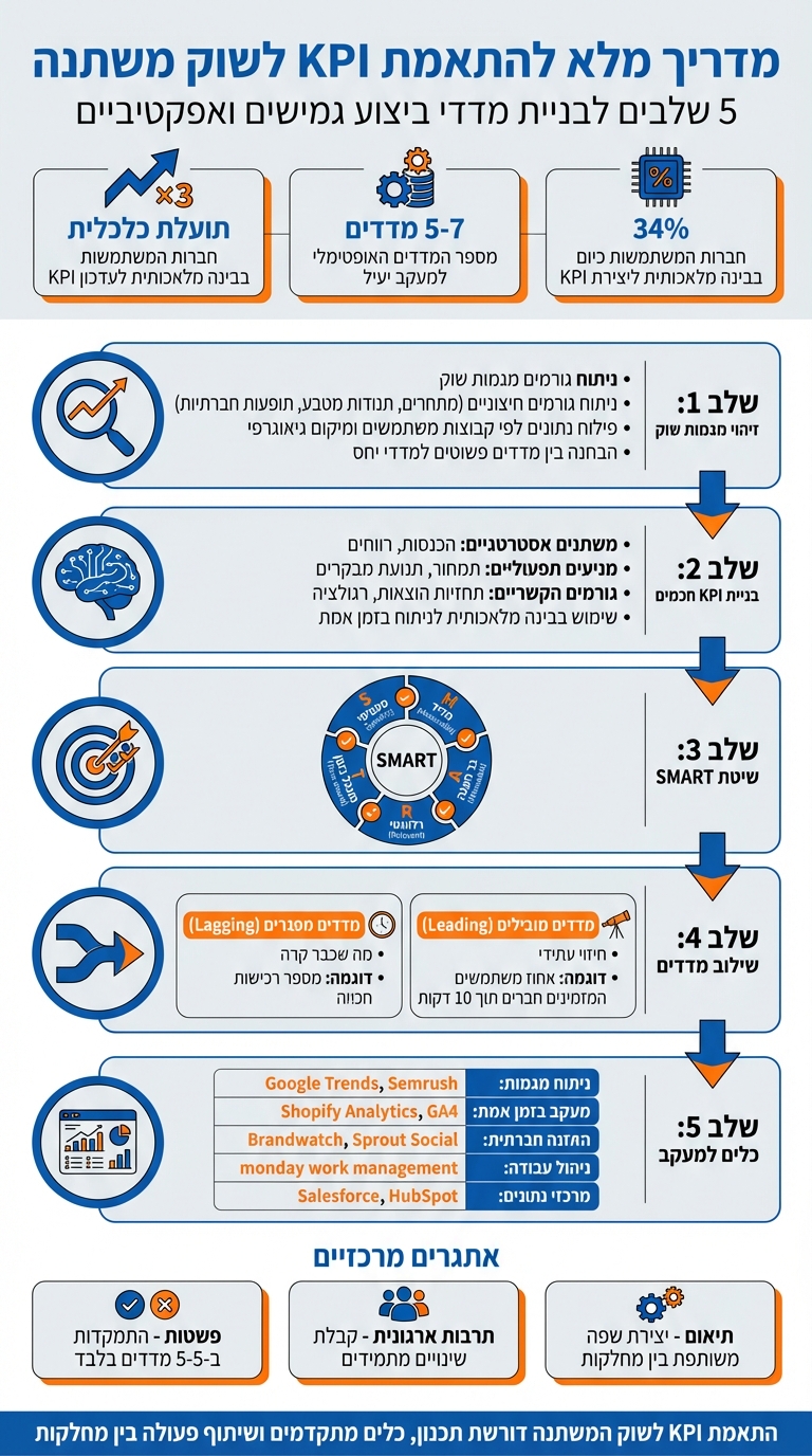 תהליך התאמת KPI לשוק משתנה - 5 שלבים מרכזיים