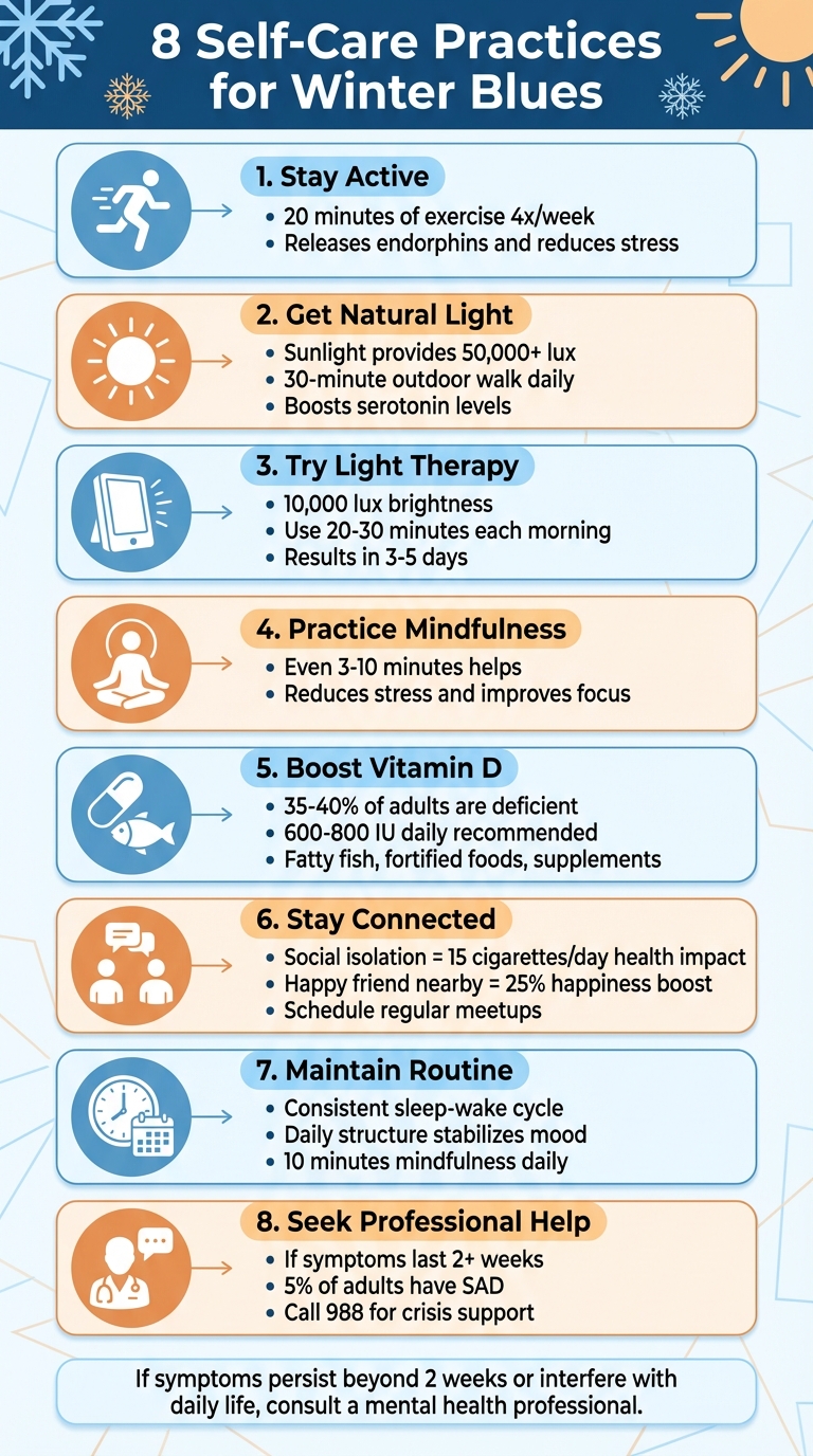 8 Self-Care Practices to Combat Winter Blues
