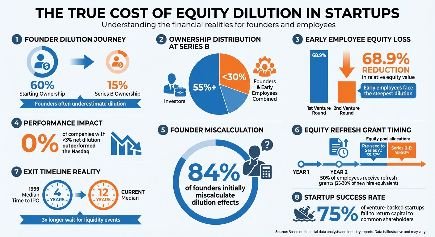 Equity Dilution Impact on Startup Founders and Employees