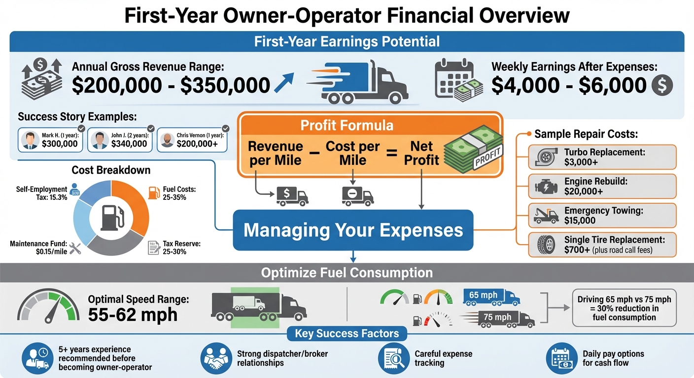 First-Year Owner-Operator Earnings and Cost Breakdown Guide