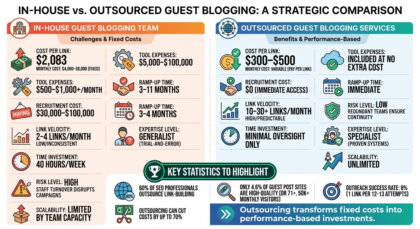 In-House vs Outsourced Guest Blogging: Cost and Performance Comparison