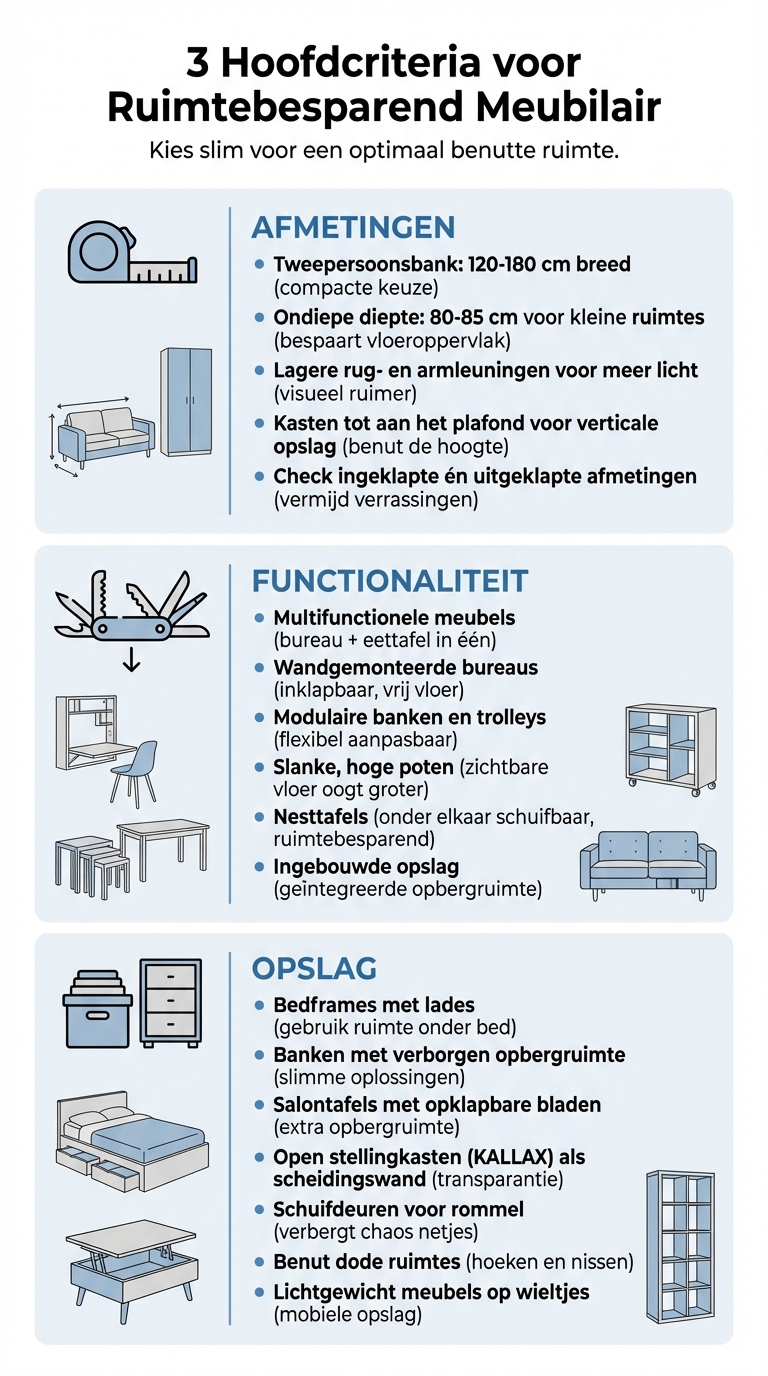 3 Criteria Voor Het Kiezen Van Ruimtebesparende Meubels