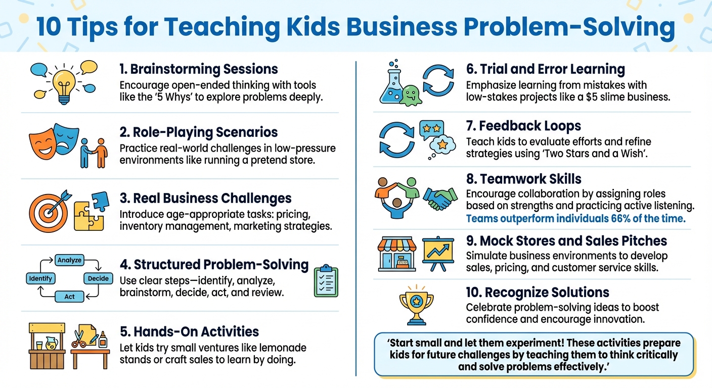 10 Tips for Teaching Kids Business Problem-Solving Skills