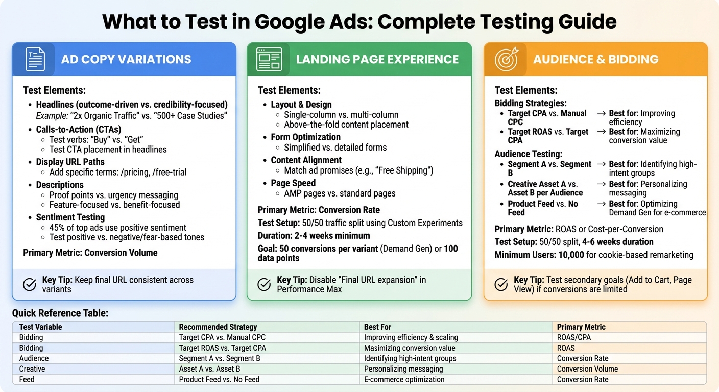 Google Ads A/B Testing Variables: What to Test and Best Strategies