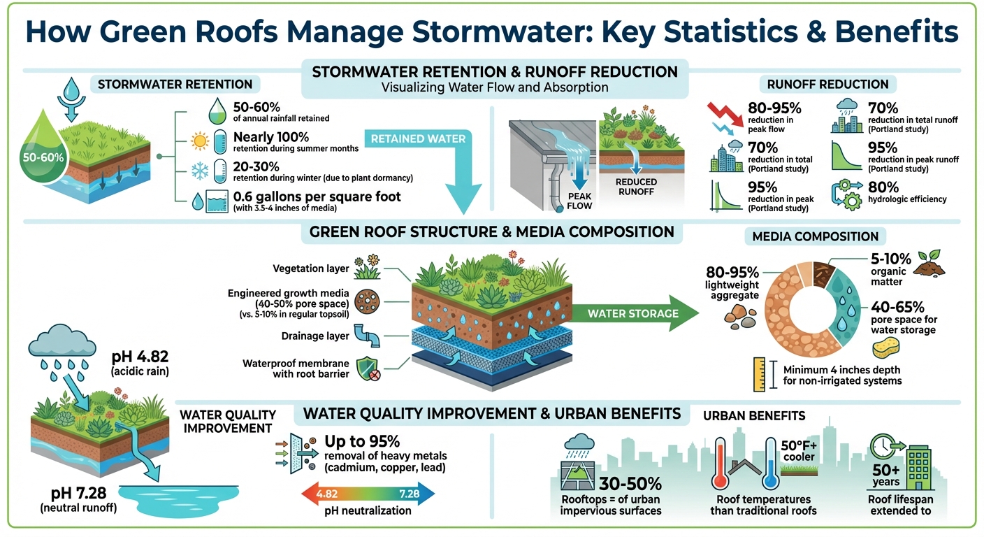 Green Roof Stormwater Management Statistics and Benefits