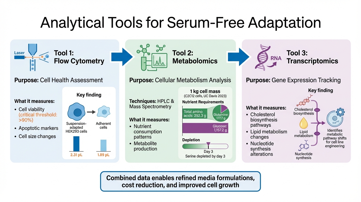 Three Key Analytical Tools for Monitoring Serum-Free Cell Adaptation
