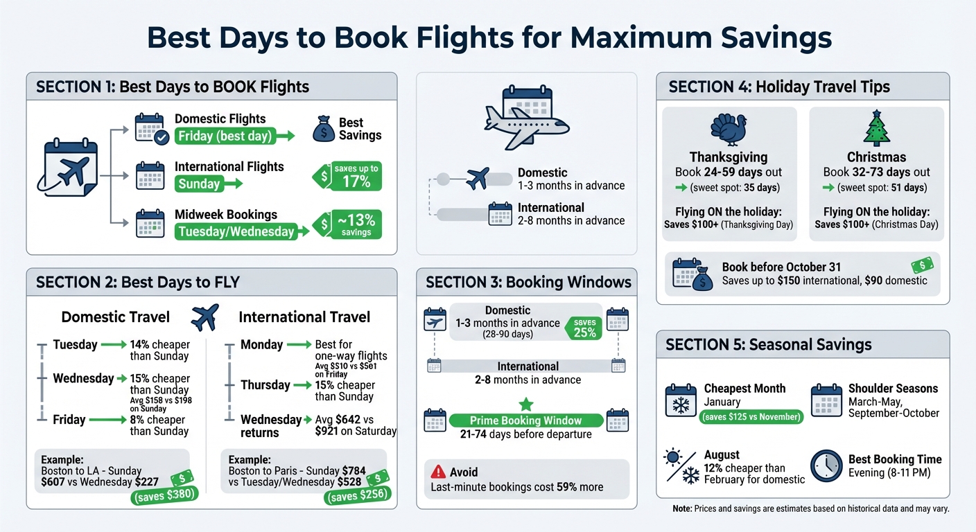 Best Days to Book and Fly for Cheapest Flight Prices