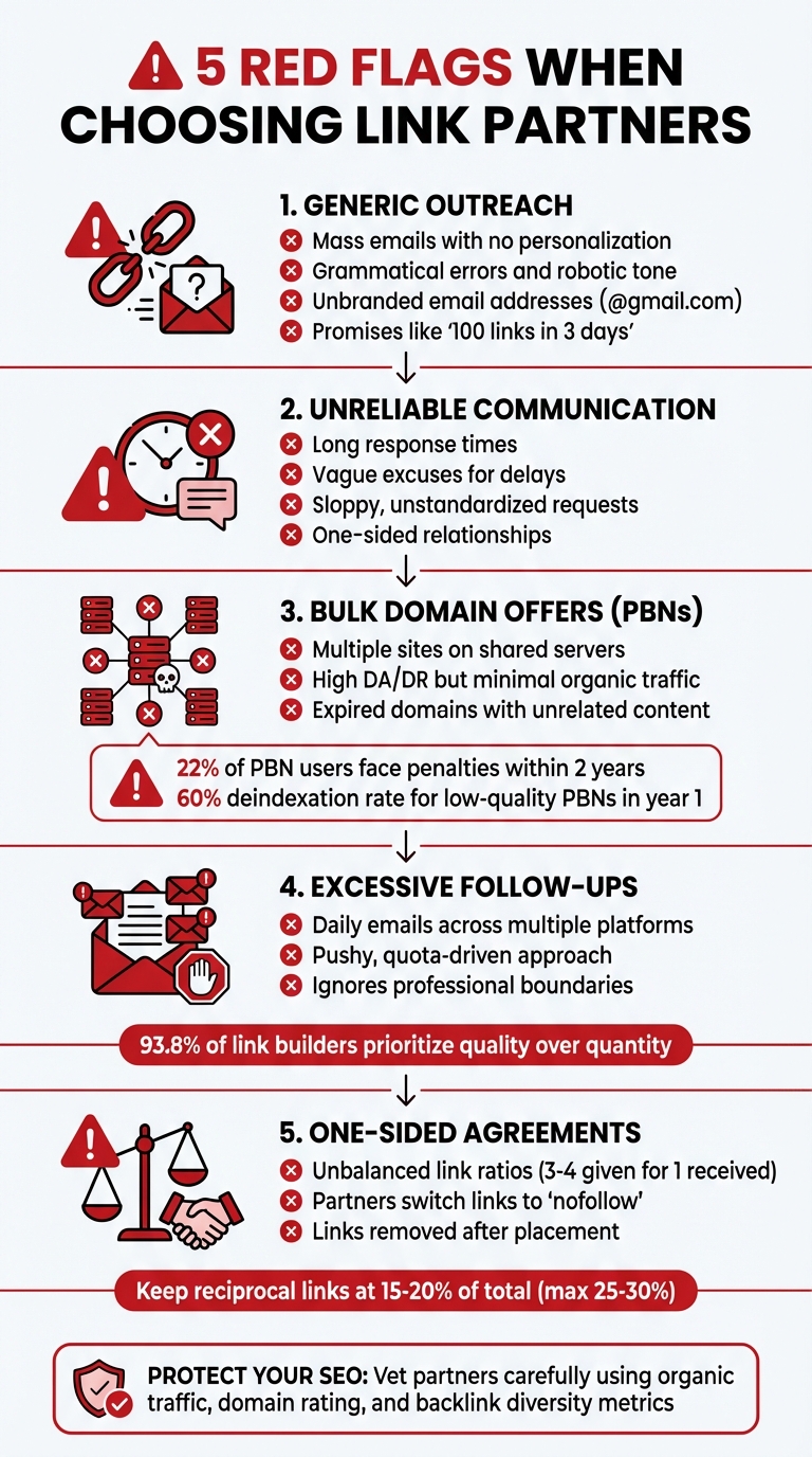 5 Red Flags When Choosing Link Partners for SEO