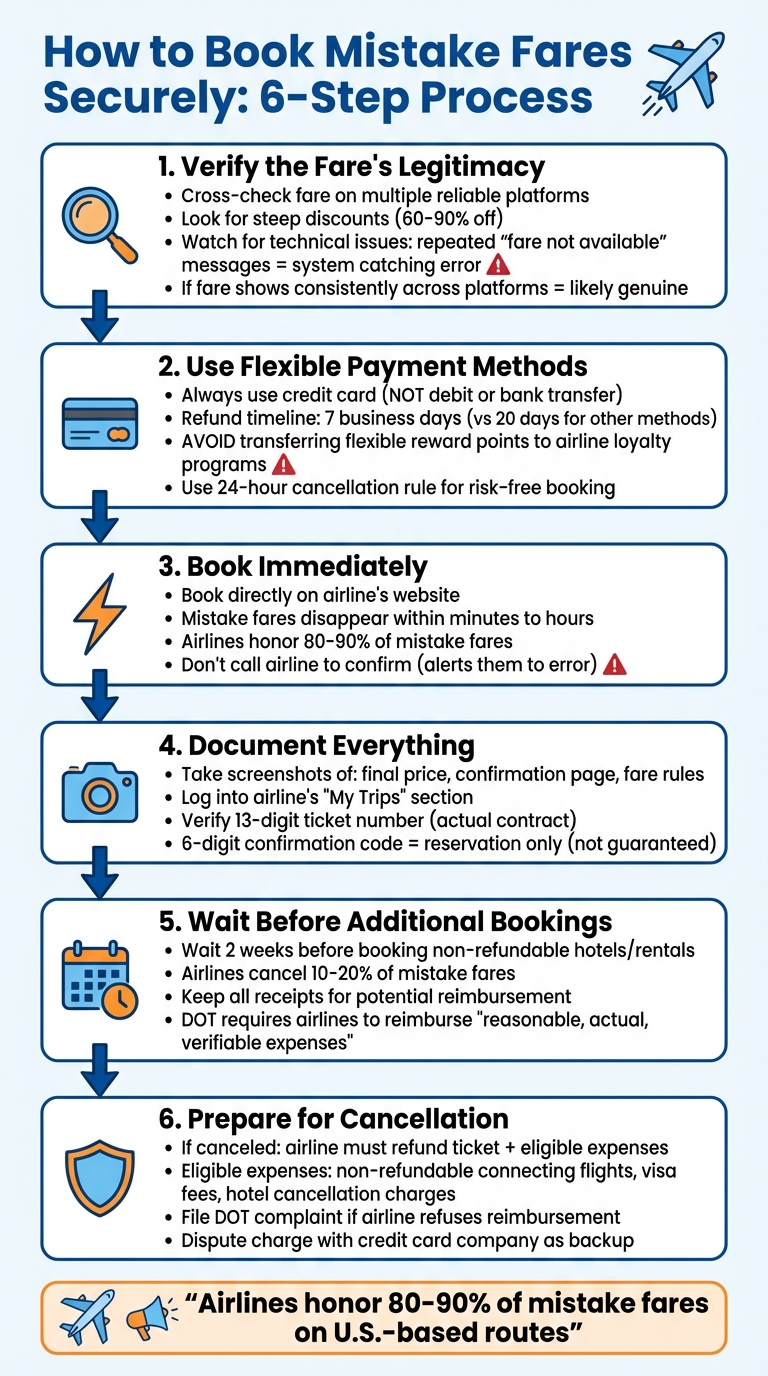 How to Find and Book Mistake Fares: 6-Step Process