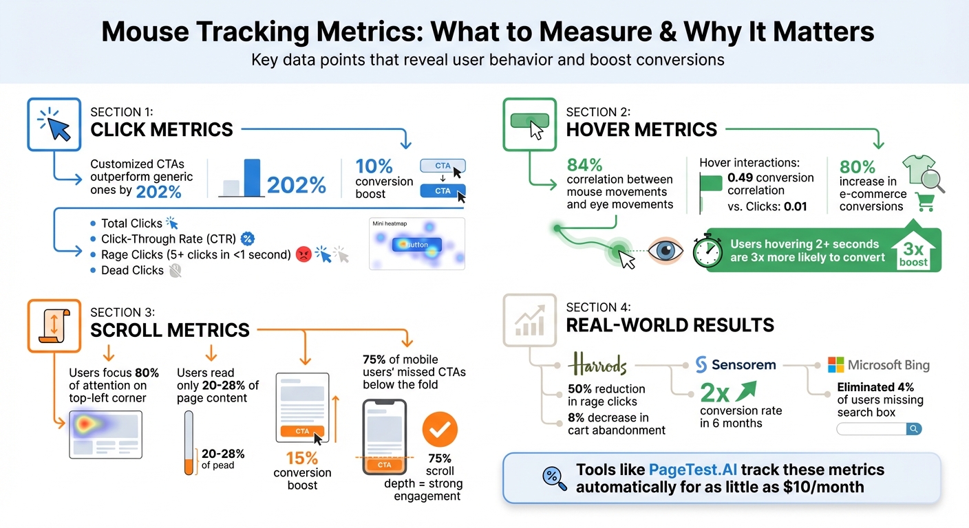 Mouse Tracking Metrics: Key Data Points and Performance Indicators